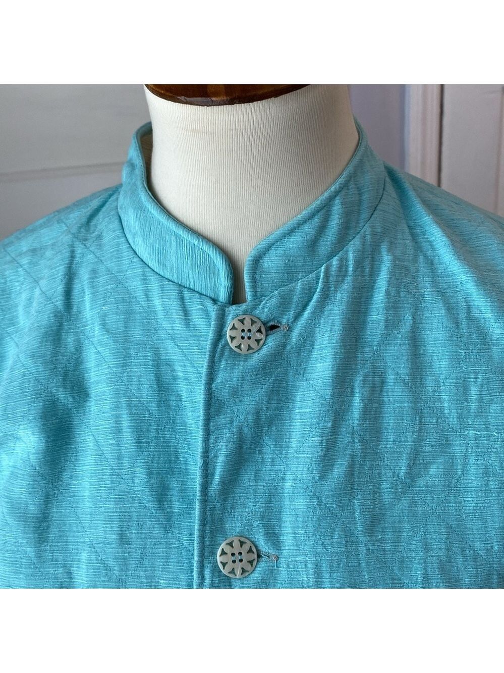 Reversible Silk Blend Quilted Jacket, Size S - Picture 14 of 17